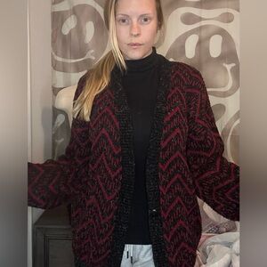 Fuzzy grandpa sweater
